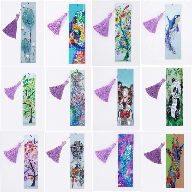 Bookmarks for books from diamond painting