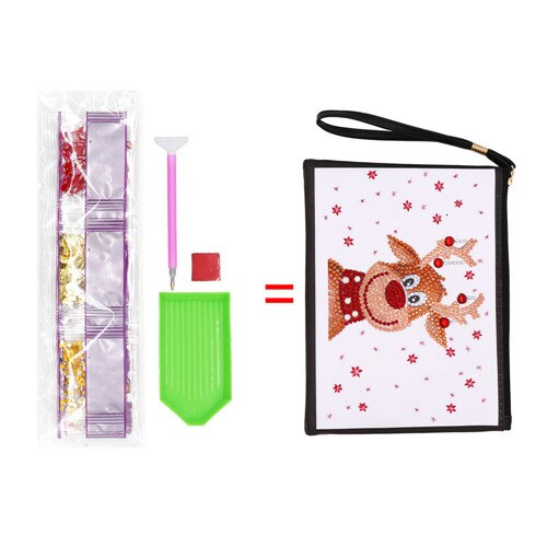 Handtasche Renntier Weihnachten Muster Diamond Painting