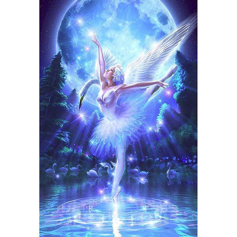 Swan diamond painting