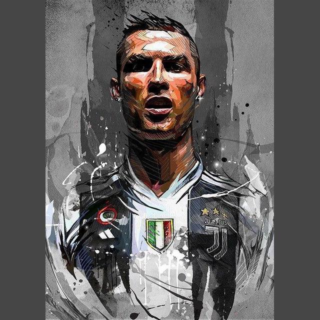 Cristiano Ronaldo / Juventus Diamond Painting Diamant Malerei-DiamondpaintingX.ch