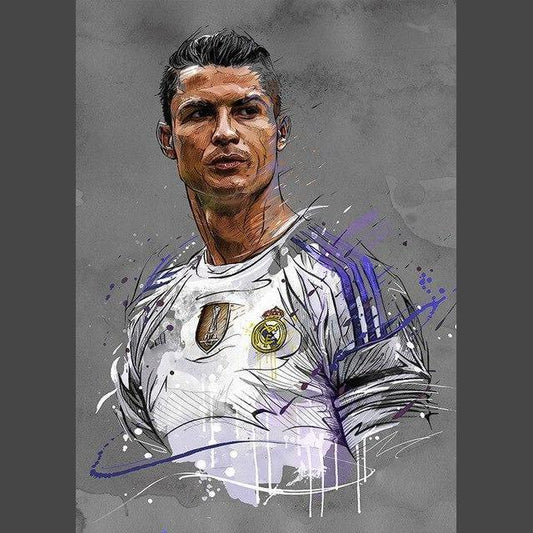 Cristiano Ronaldo / Real Madrid Diamond Painting Diamant Malerei-DiamondpaintingX.ch