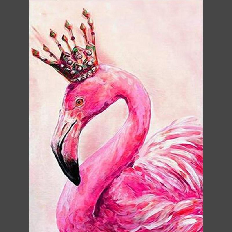Flamingo 13 Diamond Painting Diamant Malerei-DiamondpaintingX.ch