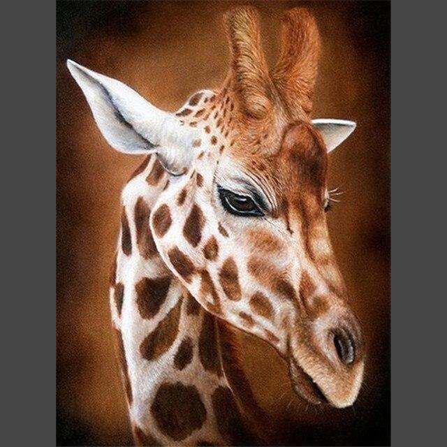 Giraffe - 8 Diamond Painting Diamant Malerei-DiamondpaintingX.ch