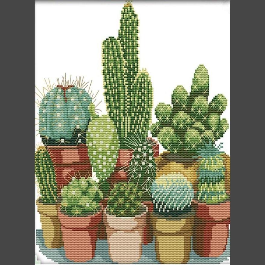 Cactus diamond painting