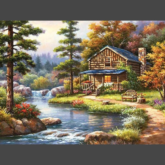 Landschaft 23 Diamond Painting Diamant Malerei-DiamondpaintingX.ch
