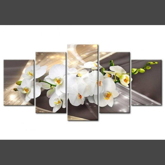 Orchideen 6 Multi Panel Diamond Painting Diamant Malerei-DiamondpaintingX.ch