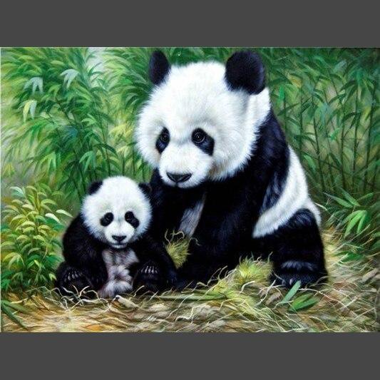 Panda 10 Diamond Painting Diamant Malerei-DiamondpaintingX.ch