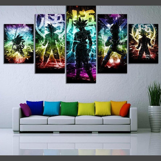 Son Goku DBZ Multi Panel Diamond Painting Diamant Malerei-DiamondpaintingX.ch